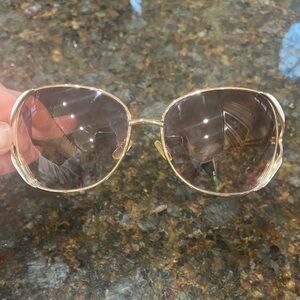 Juicy Couture gold wire oversized sunglasses
